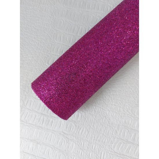 Глиттерный фоамиран 2 мм  20*30 см сиреневая фуксия, цена за лист